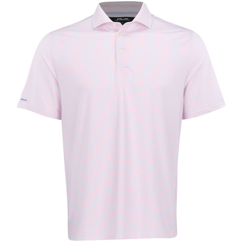 Airflow Performance Polo|PRT Tattersall Office Blue|3D Diamond Spring Red Multi|Medium|Large|X-Large|XX-Large