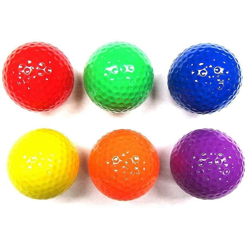 Mixed Colored Golf Ball, Driving Range Golf Balls,golf Practice Ball(six Color)
