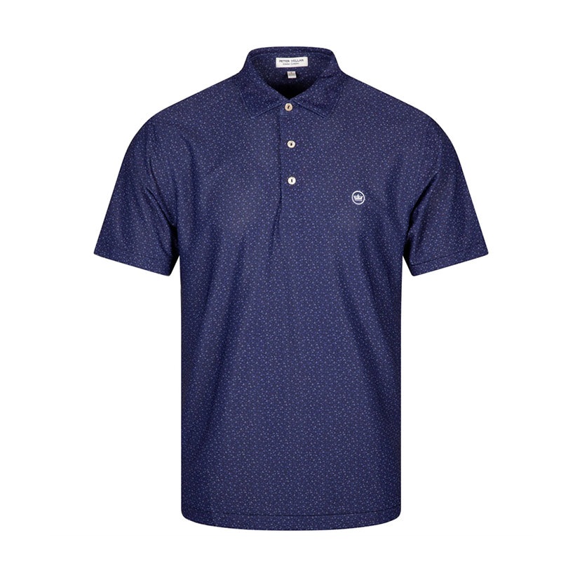 PETER MILLAR Willis Geo Performance Mesh Men’s Polo (Navy)