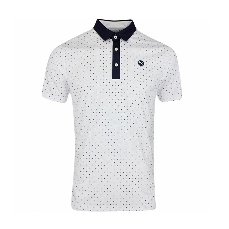 PUMA Pure Geo Men’s Polo (White/Navy)