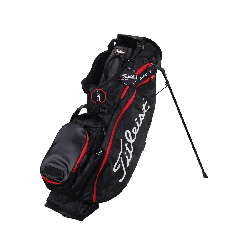 TITLEIST Players 5 StaDry Stand Bag (Black/Black/Red)