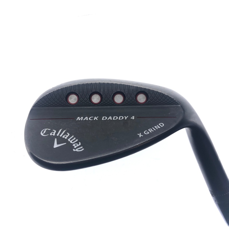 Used Callaway Mack Daddy 4 Black Lob Wedge / 58.0 Degrees / Stiff Flex
