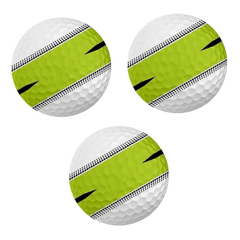 3 Pack 360 Degree Precision Golf Balls 3 Layer Stable Line Professional Competition Grade Orange Color
