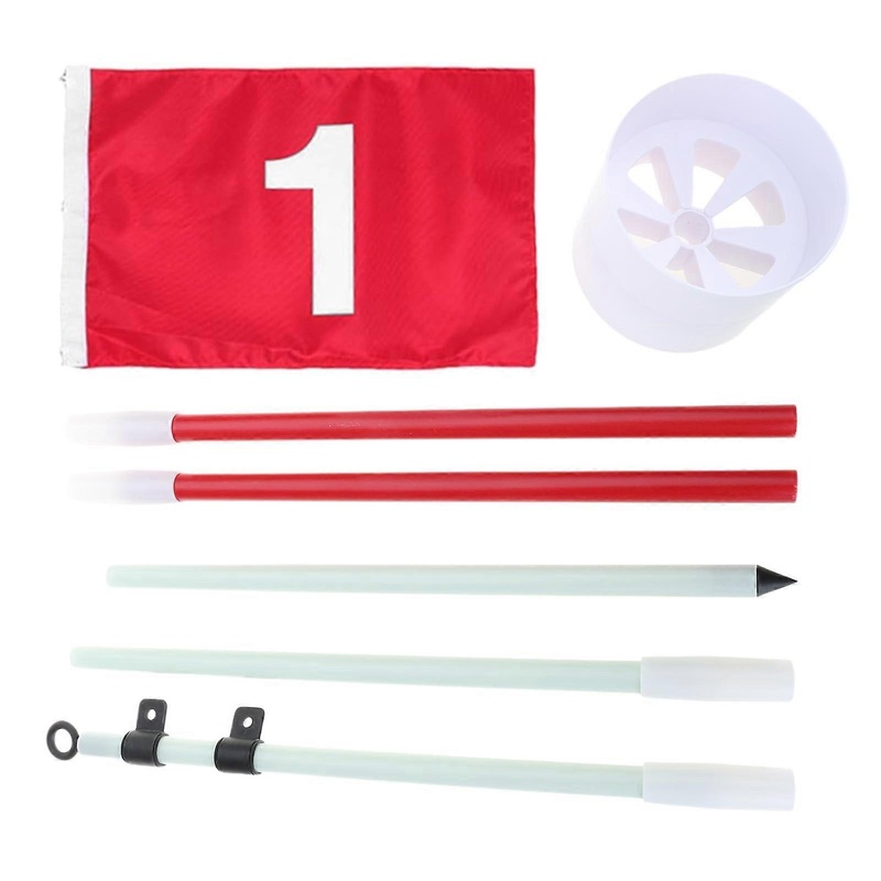 Golfs Flagsticks Flags Mit Hole Cups Practice Green Flags Golf pin Flagstick Golfs Set Green Flags Hole Cup