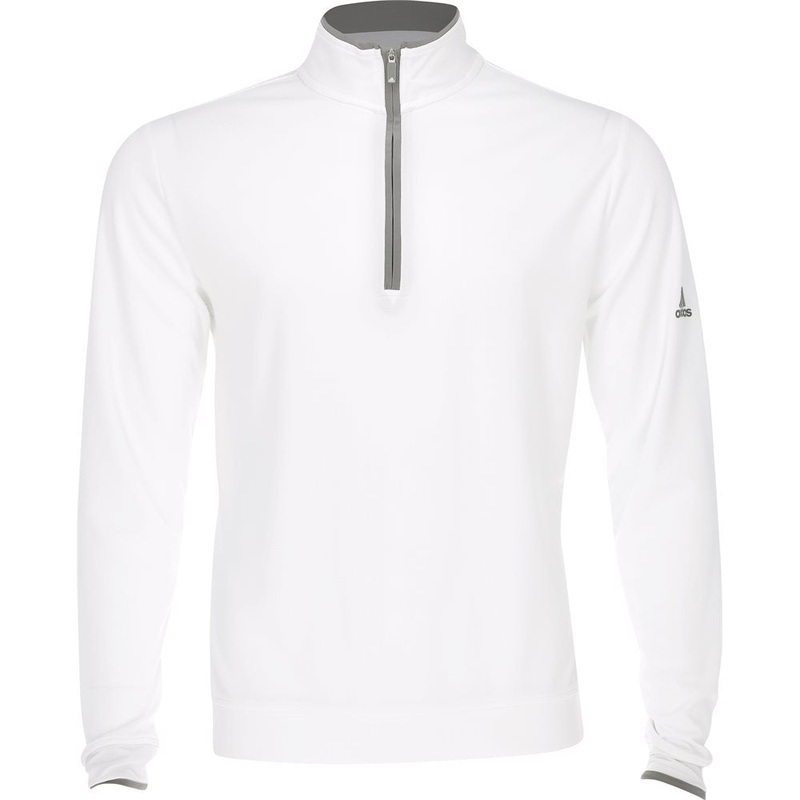 UPF 1/4 Zip Pullover|White/Gray Three|Small