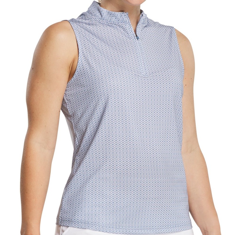 Women’s Sleeveless 1/4 Zip Mock Neck Shirt
