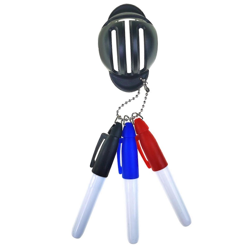 Golf Ball Line Marker Stencil & 3 Pen, Golf Bal Positioning Aids Outdoor Tools