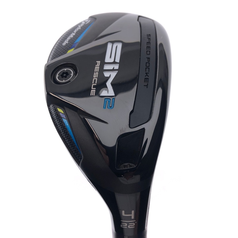 Used TaylorMade Sim2 Rescue 4 Hybrid / 22 Degrees / Stiff Flex