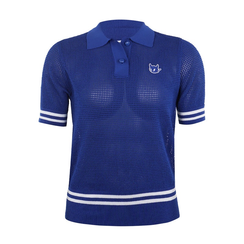 WAAC Korea Women’s Polo Sweater (Dark Blue)