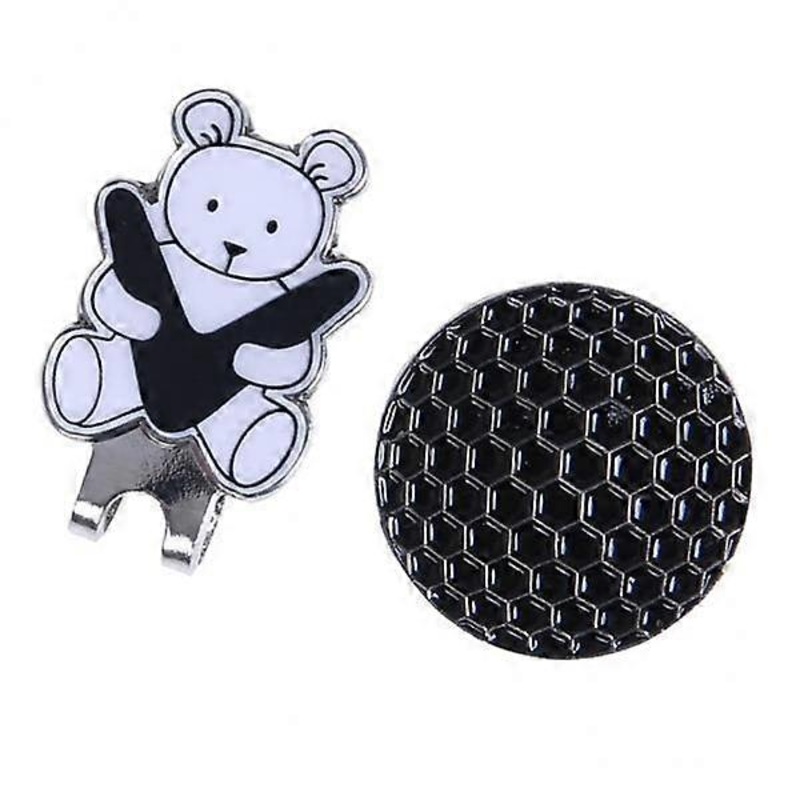 2x Unique Golf Clip with Golf Ball Marker for Multiple Decoration Gift