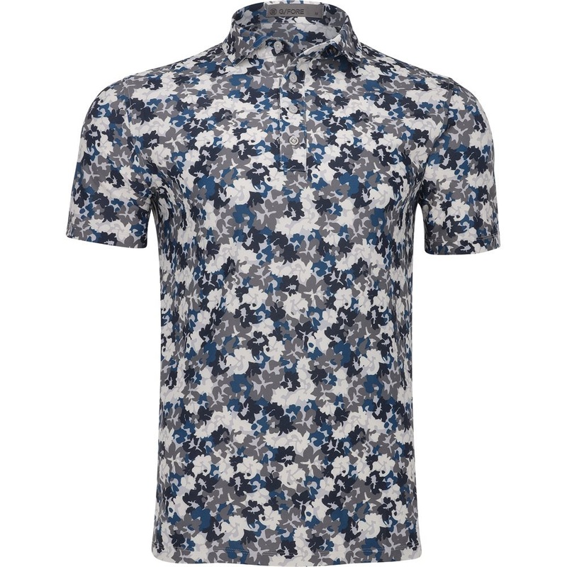 Camo Floral Tech Pique Polo|Charcoal|Small|Medium|Large|X-Large|XX-Large