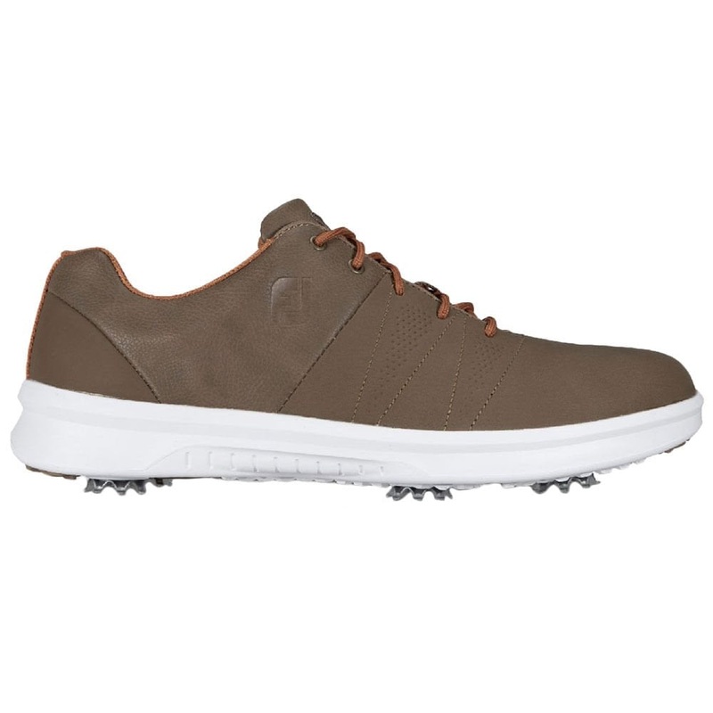 Contour Casual Golf Shoes|Brown/Brown/Orange|8.5