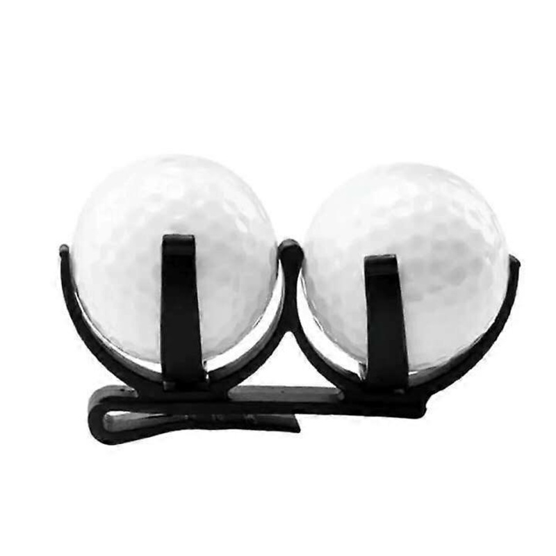 Golf Ball Clip Holder, Professional Golf Ball Holder Clip Golfer Tool Accessory for Men Women (Golf Ball Not Included) 2pcs