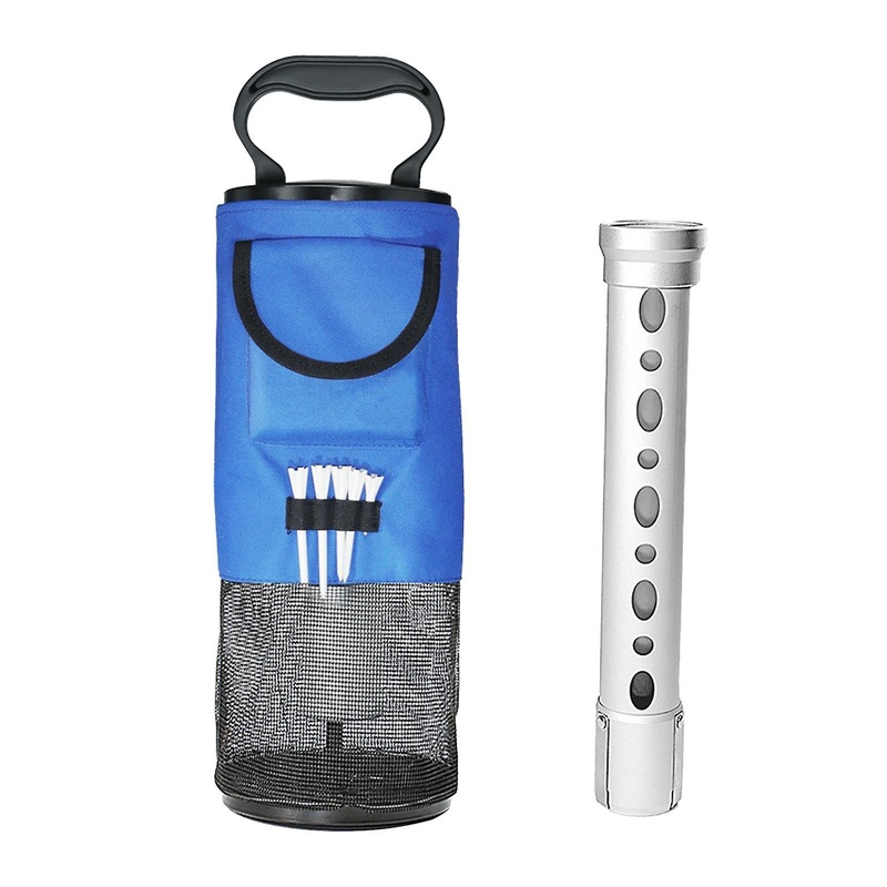 Golf Shag of Bag Retriever Hold up to 70 Balls Detachable Golf Ball Picker Blue