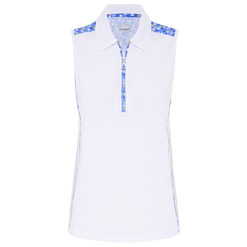 Sporte Leisure Ladies Alexa Texture Sleeveless Polo
