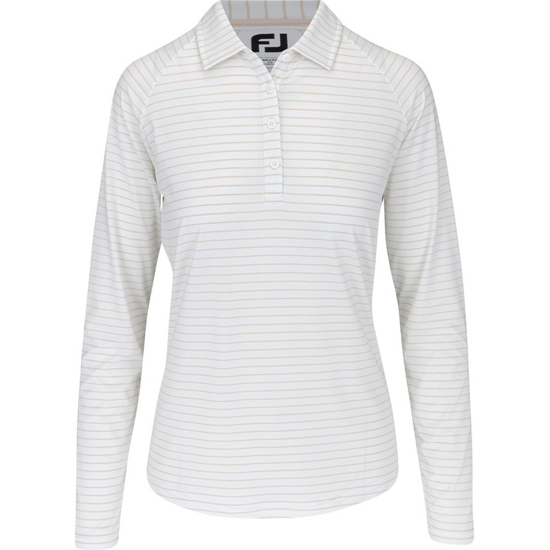 Women’s Pin Stripe Sun Protection Long Sleeve Polo