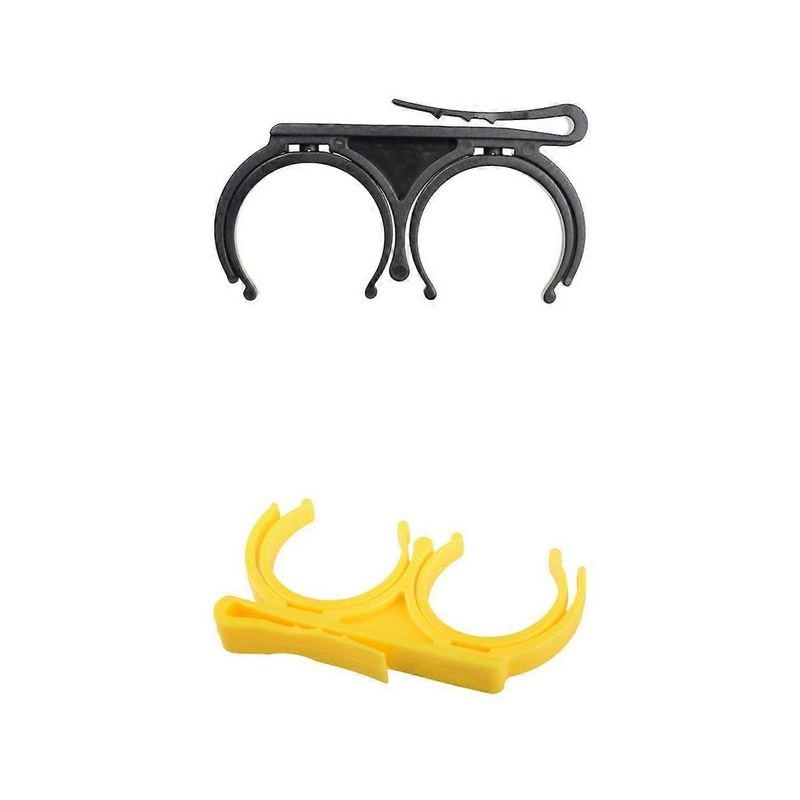 2 Pieces Black+Yellow Golf Ball Holder Clip Belt Clamp Golf Ball Organizer