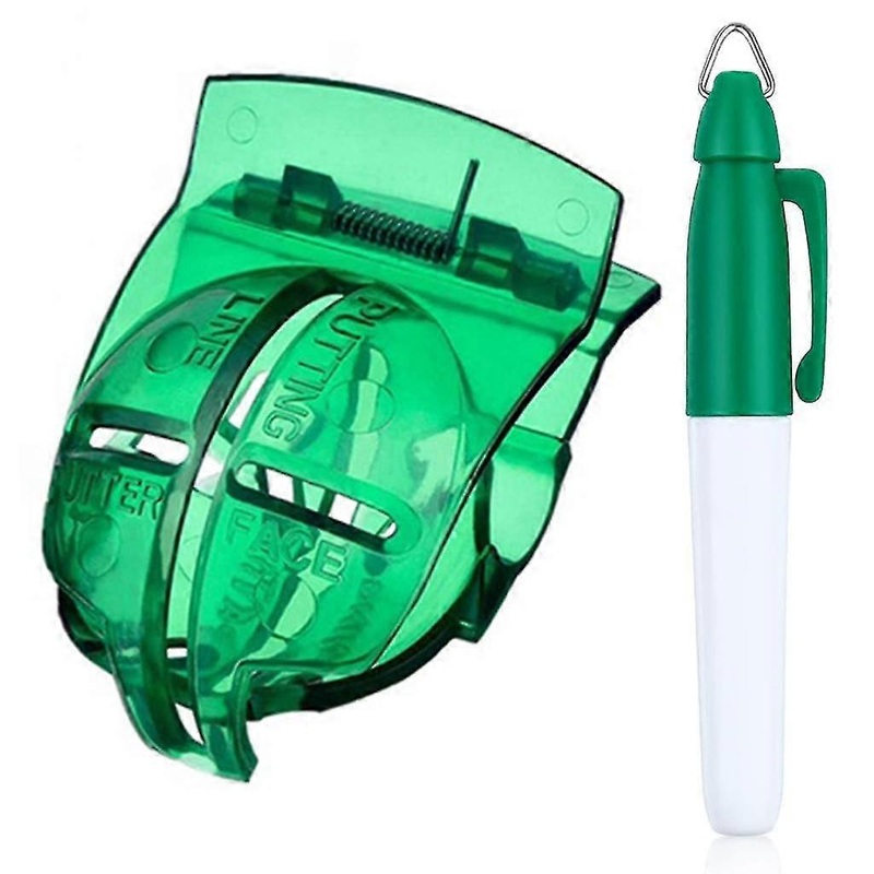 2 Pieces Golf Ball Alignment Tool Liner Ball Marker Clips,green
