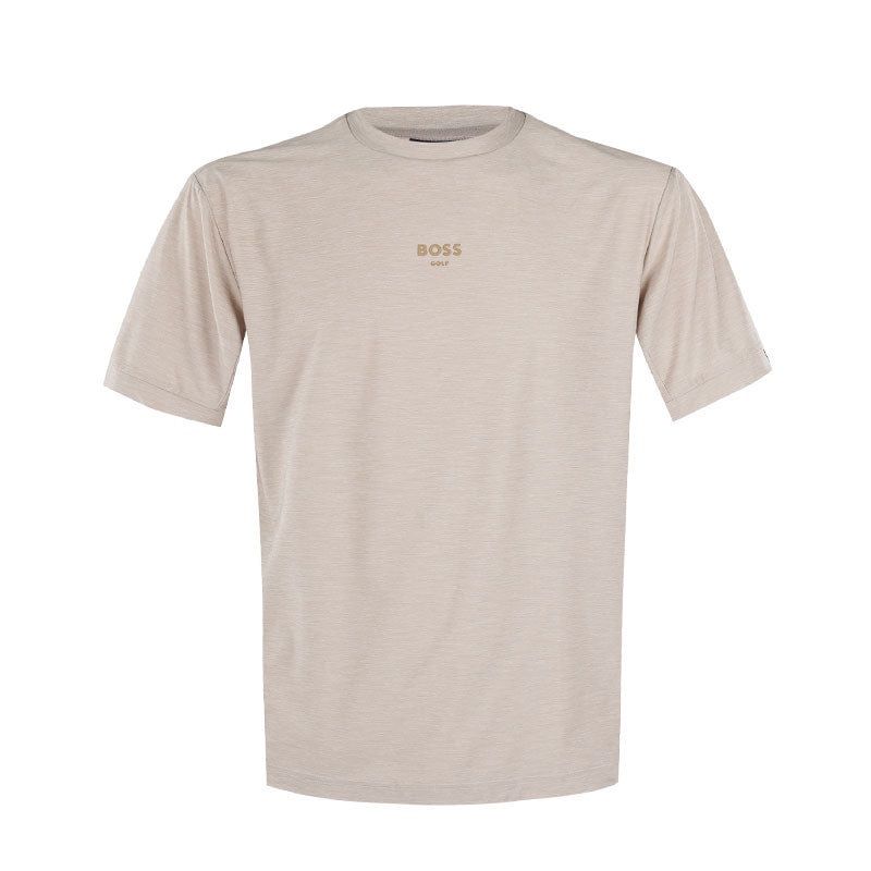 BOSS GOLF Basic Round Neck Men’s T-Shirt (Dark Beige)