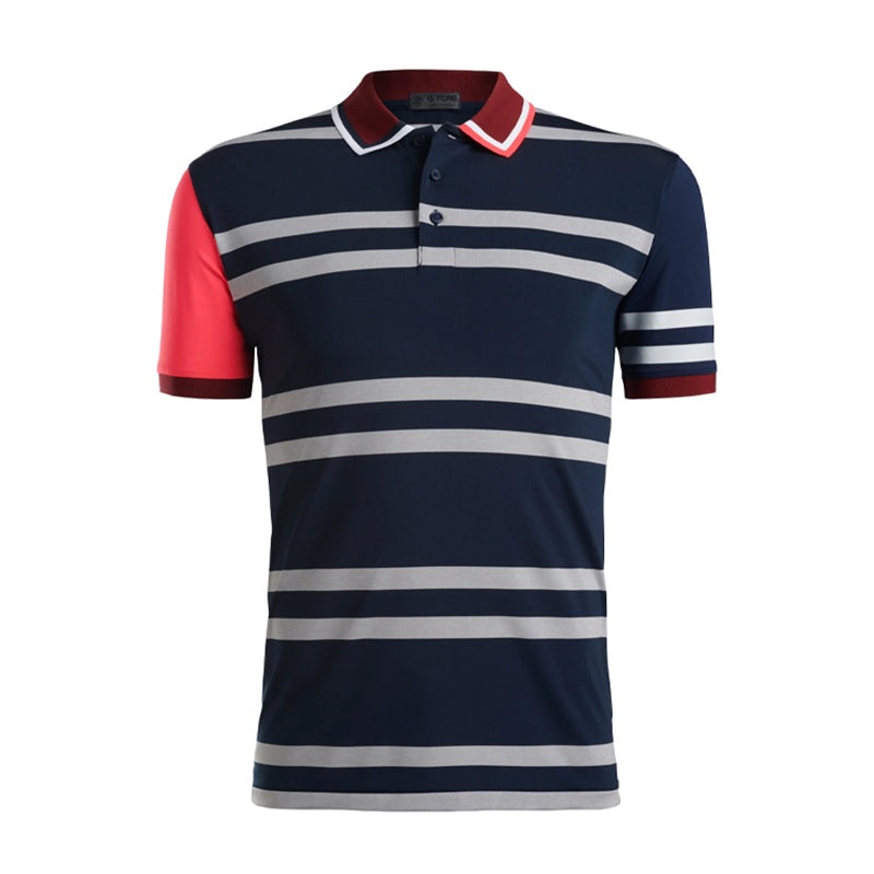 GFORE Variegated Striped Men’s Polo (Twilight)