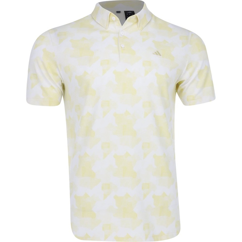 Go-To Printed Polo|White/Powder Yellow|White/Collegiate Navy|Small|Medium|Large|X-Large|XX-Large