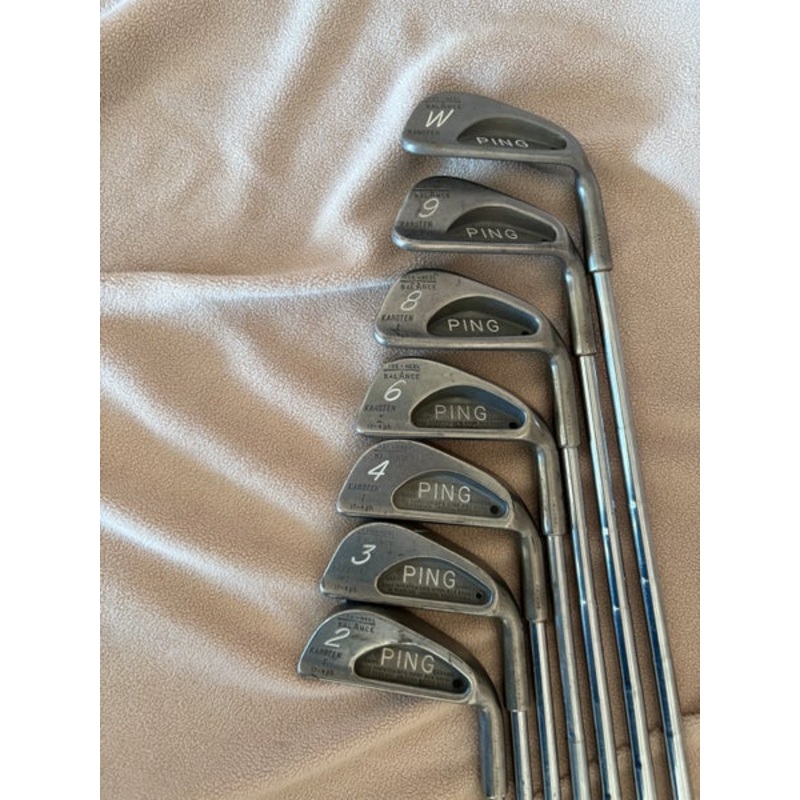 Men’s Ping Karstens original Right Handed Iron Set Regular Flex 7 Pieces Steel Shaft (Used)