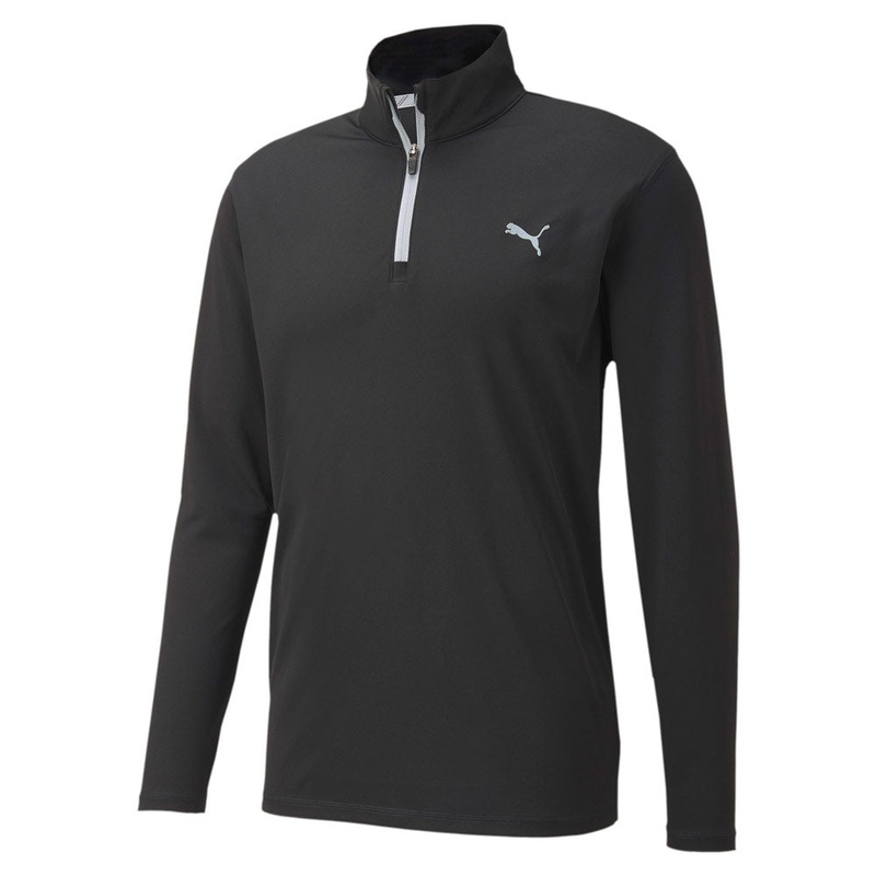 Puma Mens Icon 1/4 Zip|Black|Small|Medium|Large|X Large|2X Large