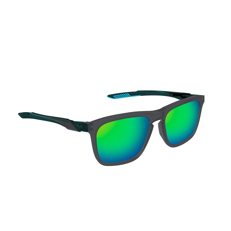 PUMA PU0376S Grey/Green/Green Sunglasses