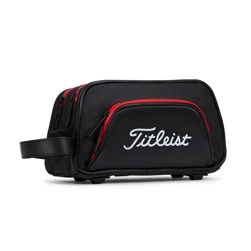 TITLEIST Elite Lite StaDry Pouch (Black/Black/Red)