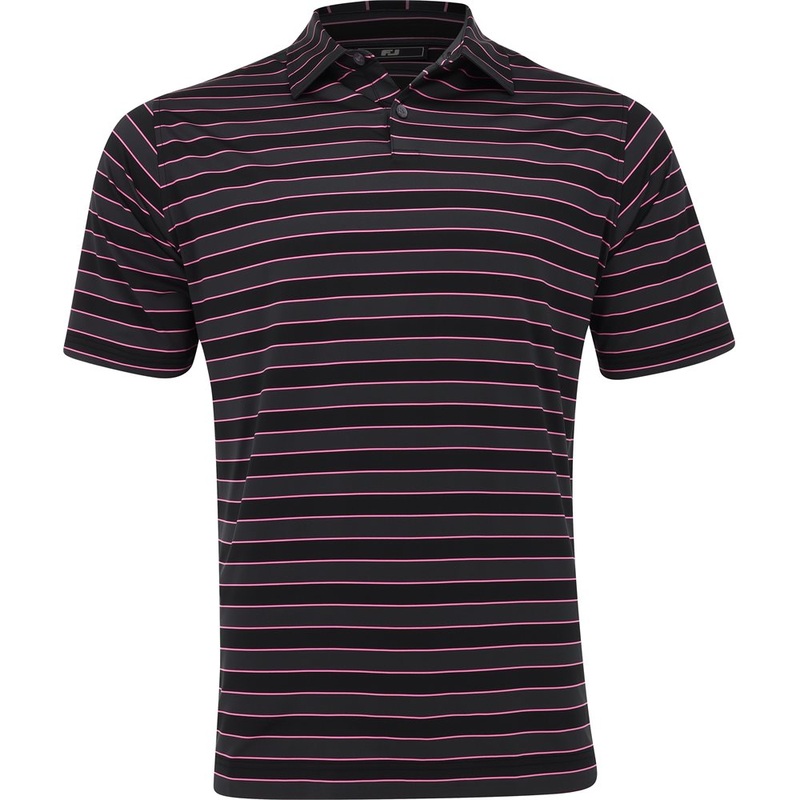 Tonal Stripe Polo|Black/Pink|Small|Medium|Large|X-Large