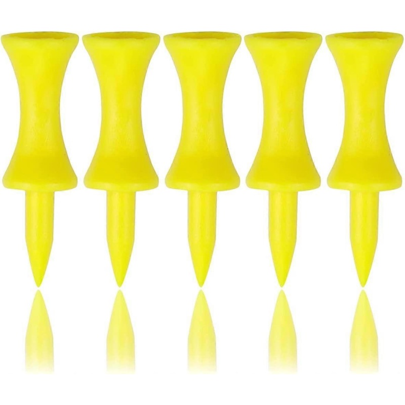 Golf Wheel Ball Nails,golf Tees Plastic 43mm 100 Countyellow