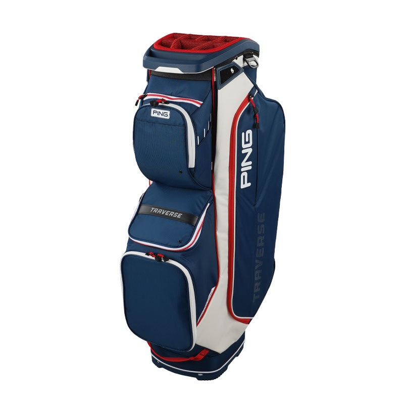 PING Transverse Cart Bag (Navy/White/Red)