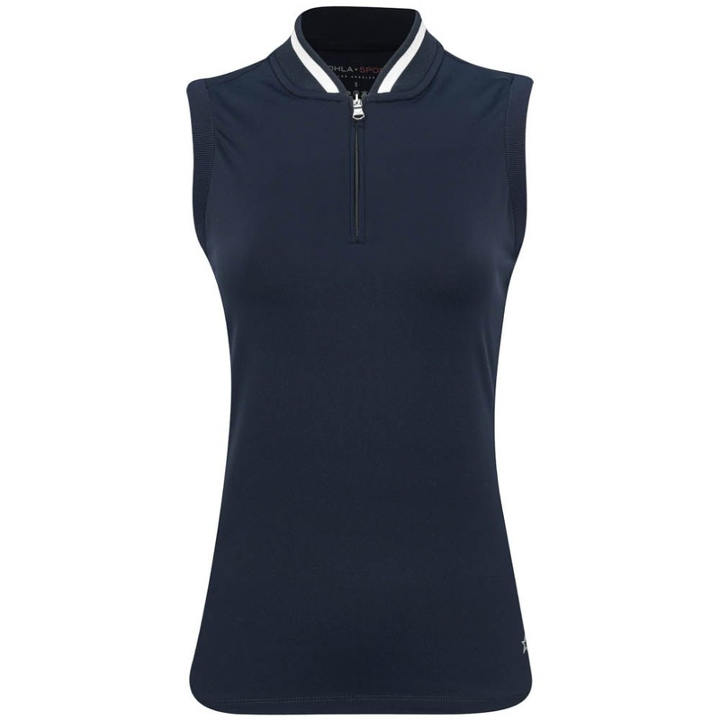 Women’s Maddie Sleeveless 1/4 Zip Blade Collar Polo