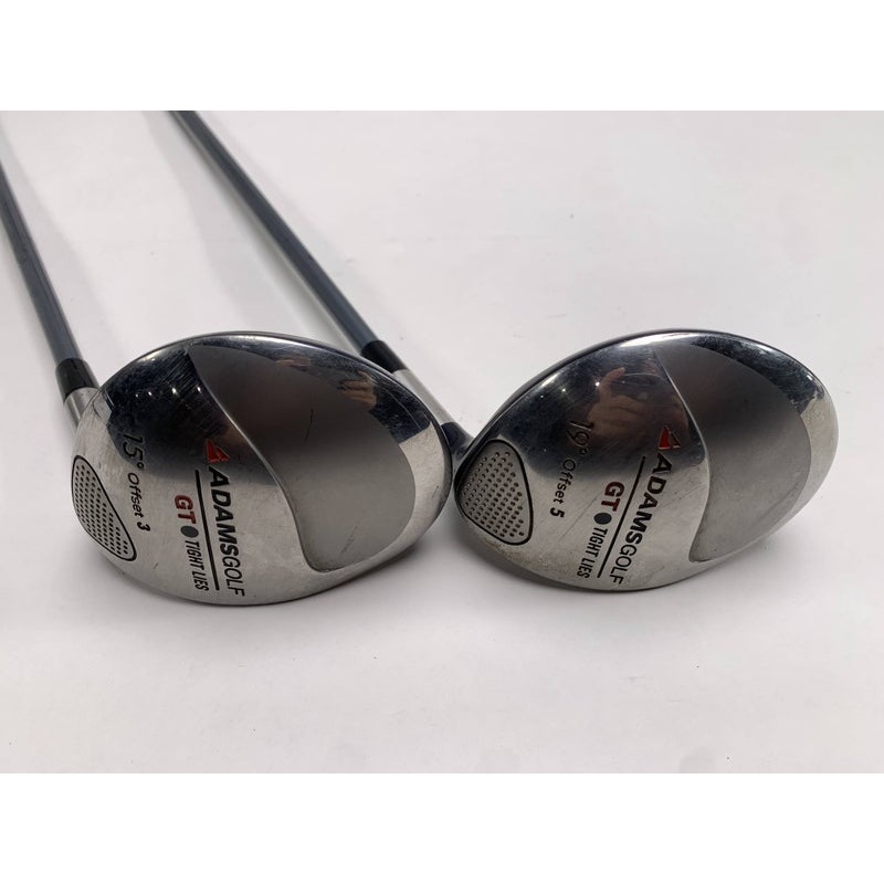 Adams Tight Lies GT Offset 3 & 5 Fairway Wood Set 15* 19* Grafalloy Mens RH