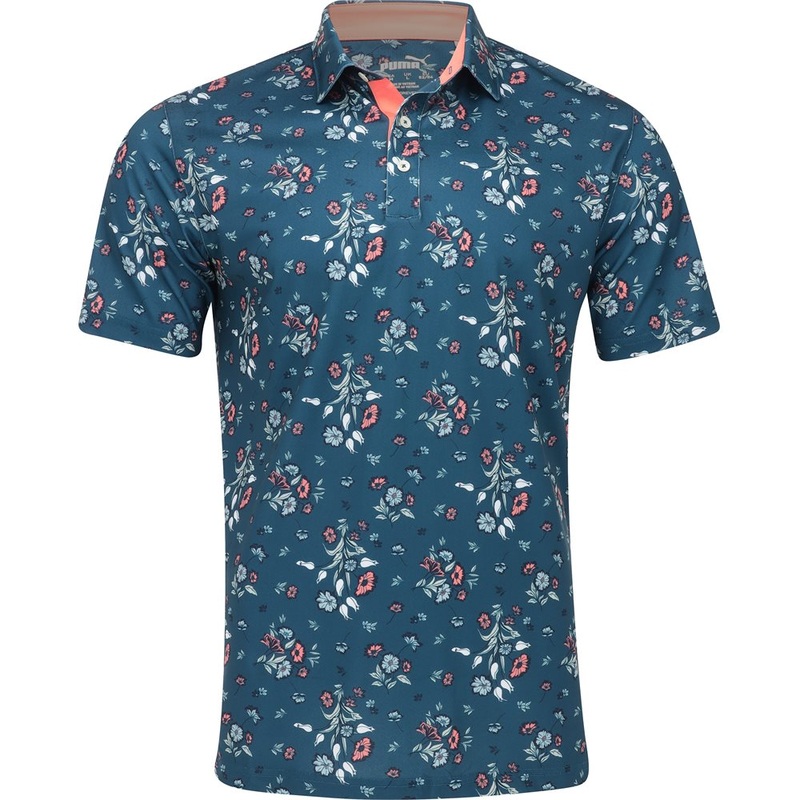 Pique Heirloom Polo|Ocean Tropic/Melon Punch|Medium