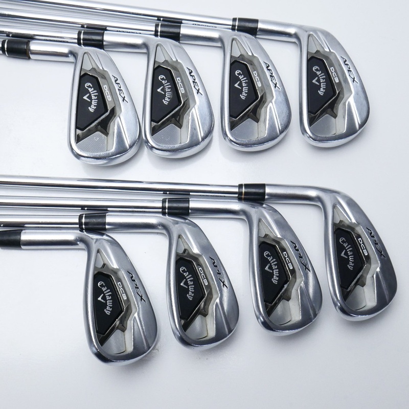Used Callaway Apex DCB 21 Iron Set / 4 – PW + AW / Stiff Flex / Left-Handed