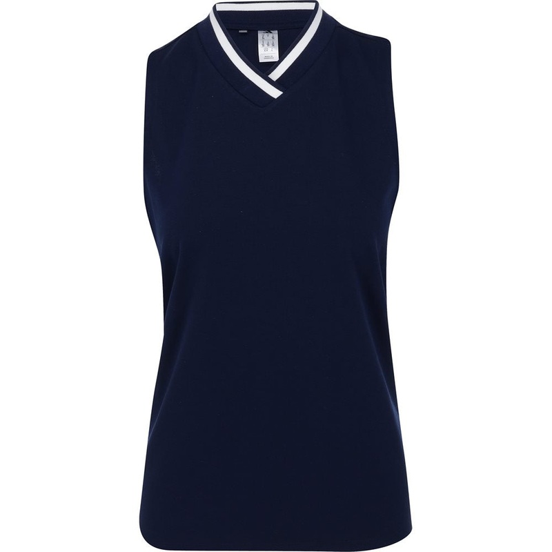 Women’s Go To Sleeveless Polo|Collegiate Navy|X-Small|Small|Medium|Large|X-Large