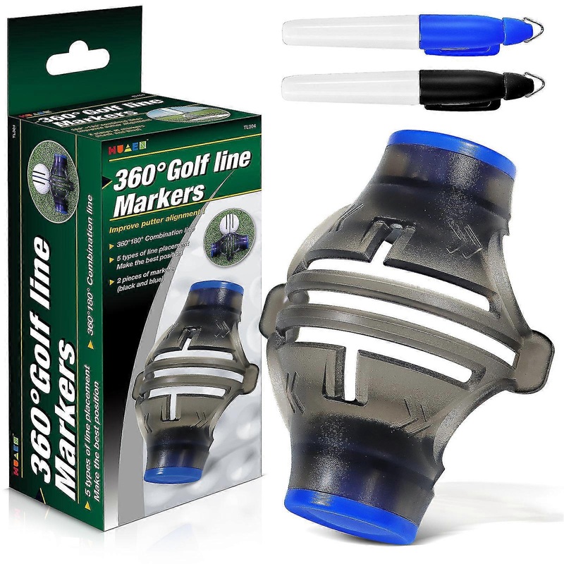 360-Degree Golf Ball Line Marker with Clamp