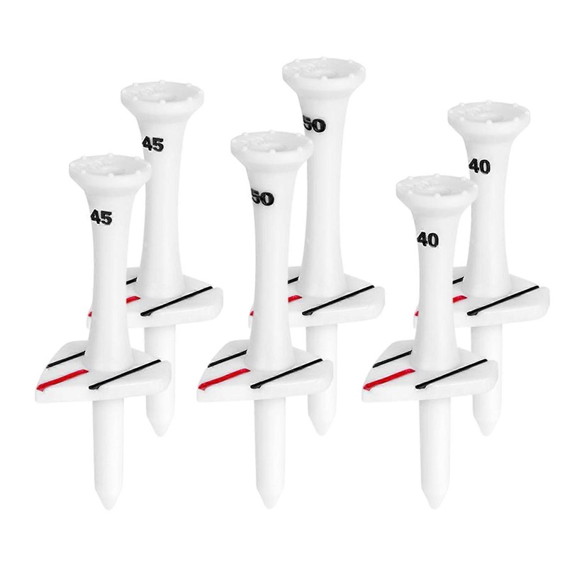 6Pcs Plastic Golf Tees Reduce Friction & Resistance Professional Golf Driver Tees 7.5/8/8.5cm Curved Serving Pins Practice Training Golf Ball Holder G