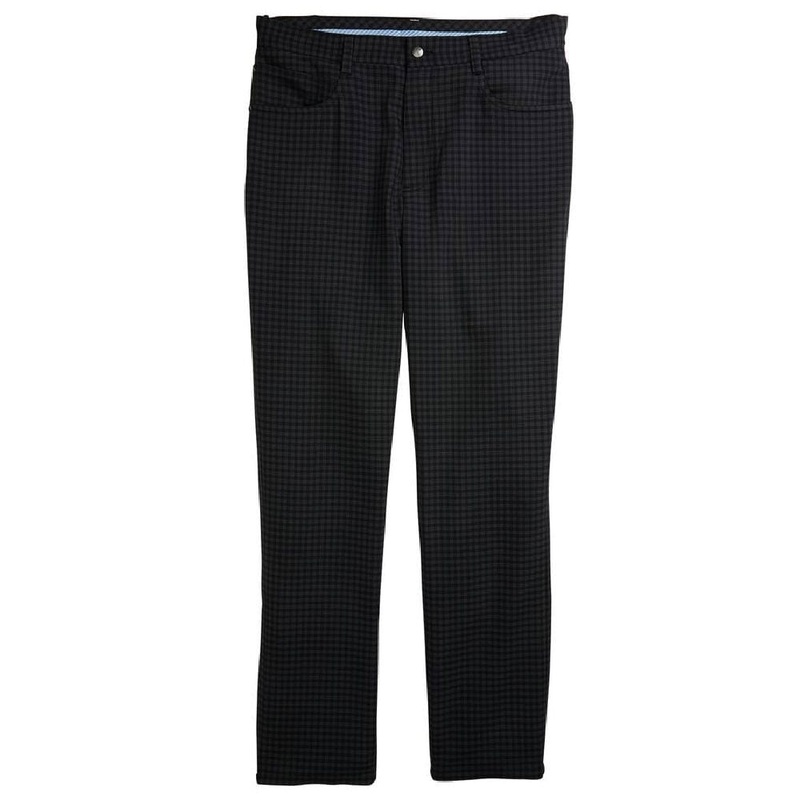 5-Pocket Plaid Pants|Charcoal Plaid|30″