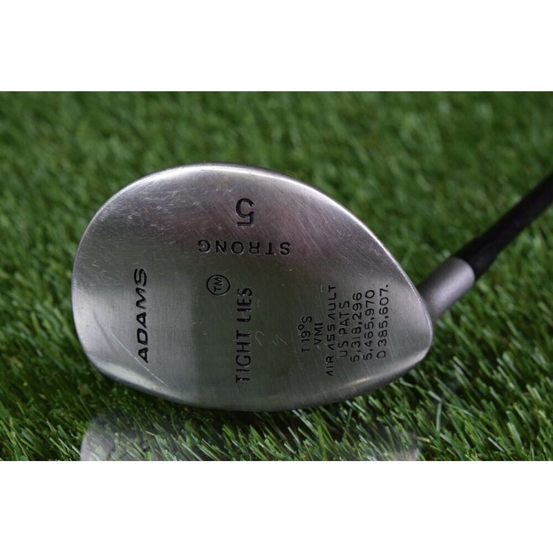 ADAMS GOLF TIGHT LIES STRONG 5 WOOD W/ SUPERSHAFT STIFF GRAPHITE, LH LEFT