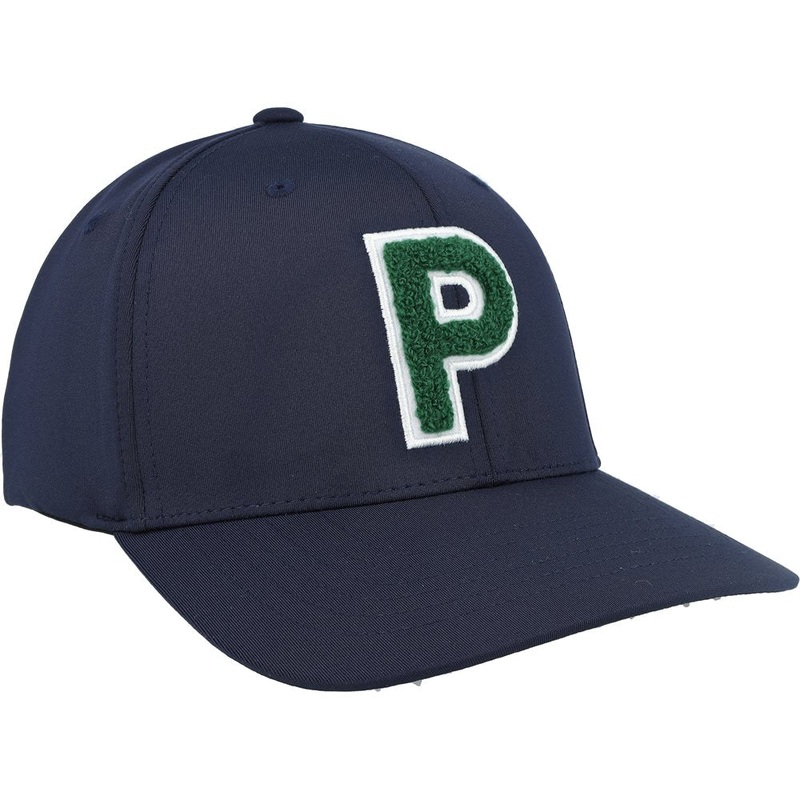 Chenille P Hat|Deep Navy/Vine|Zen Blue/Deep Navy|Puma Black|One Size Fits Most