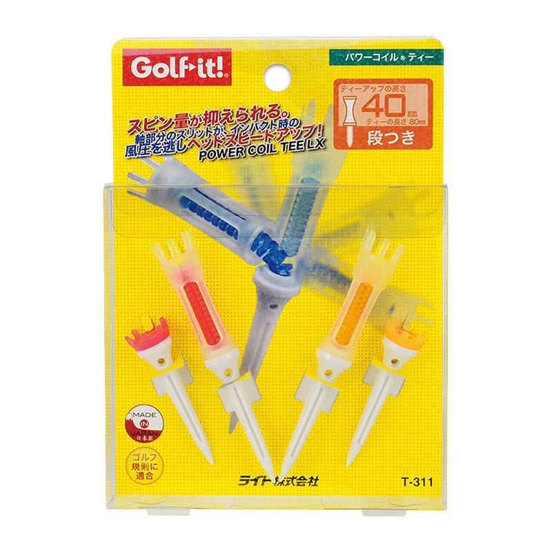 GOLF LITE T-311 Lite Power Coil Tee 80/48mm