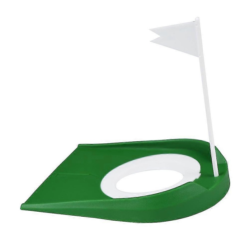 Golf Practice Putting Cup, Golf Putting Cup Practice Aids, Plastic Golf Putting Hole Cup,  Adjustable With Hole And Flag Golf Putting(1pc, Green) G