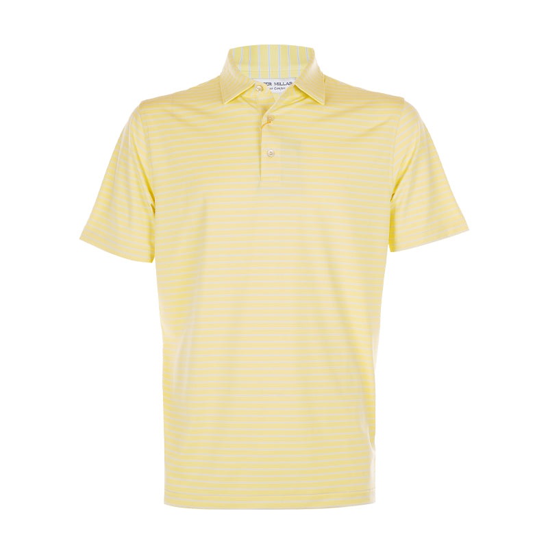 PETER MILLAR Drum Performance Jersey Men’s Polo (Lemonade)