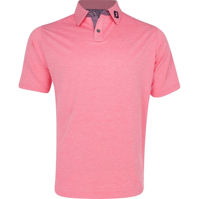 TOUR LOGO Heather Lisle Lattice Print Polo