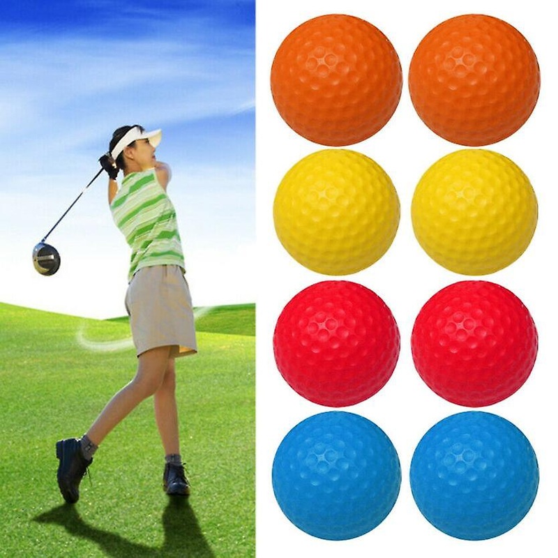 12pcs Golf Practice Foam Balls PU Sponge Ball Indoor Outdoor Training Random Color
