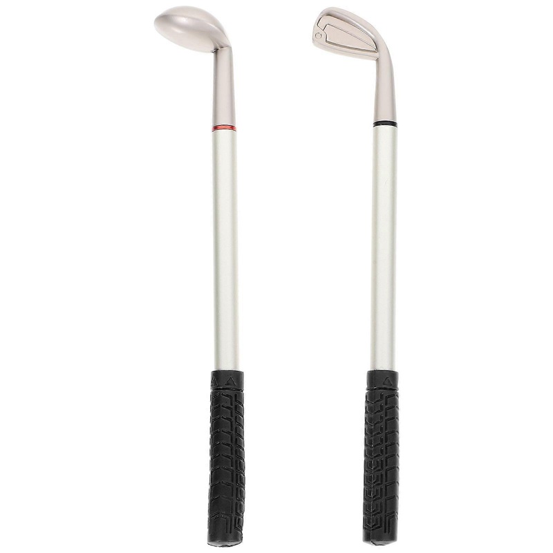 2pcs Desktop Golfing Club Pen Decorative Pen Sports Golfing Prop Gift Golfing Pen for Gift