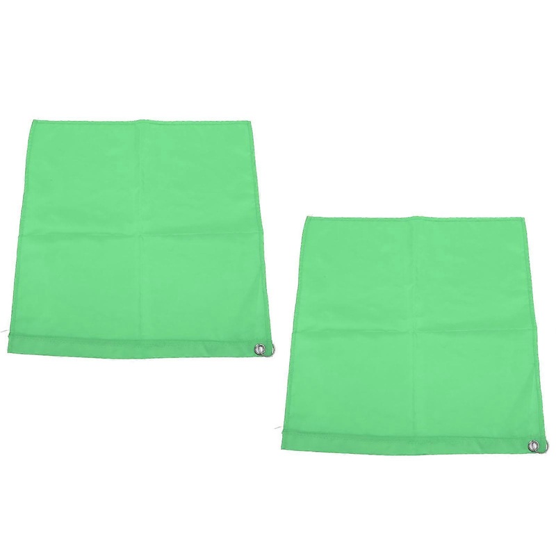 2PCS Green Equestrian Nylon Training Flags 34g Abrasion Resistant