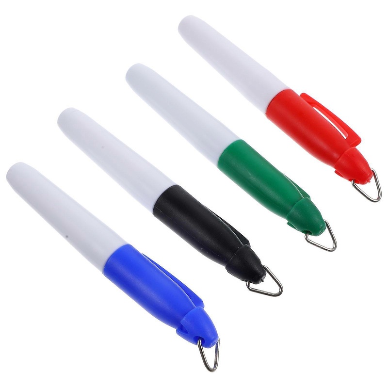 4pcs Plastic Golf Ball Alignment Tool & Marker Kit with Pens for Accurate Marking and Improved Putting Performance